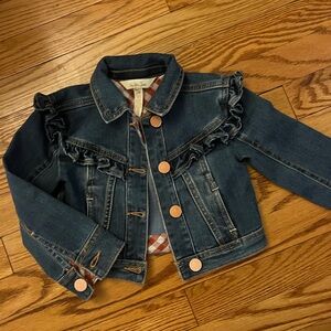 Matilda Jane Kids Denim Jacket with Ruffle Detail